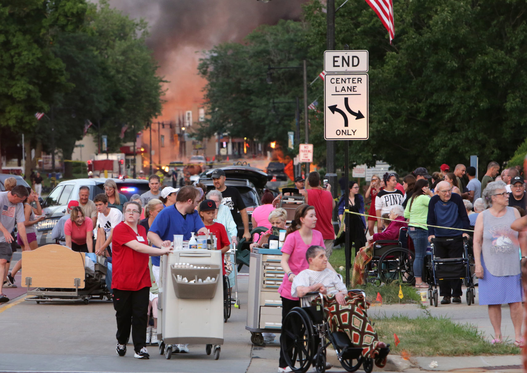 Residents in five-block radius of explosion were asked to evacuate